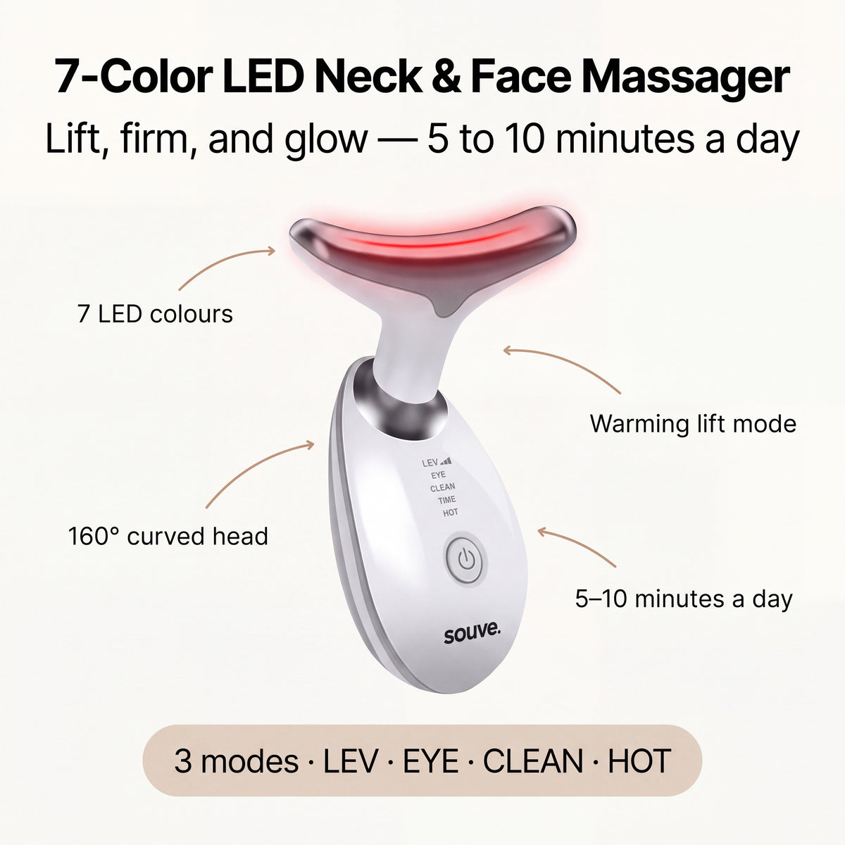 Souve Neck & Face LED Massager